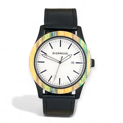 Inverness - Multi Bamboo & Black Leather-0