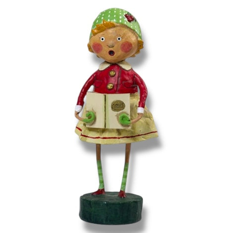Holly Christmas Caroler Figurine by Lori Mitchell-0