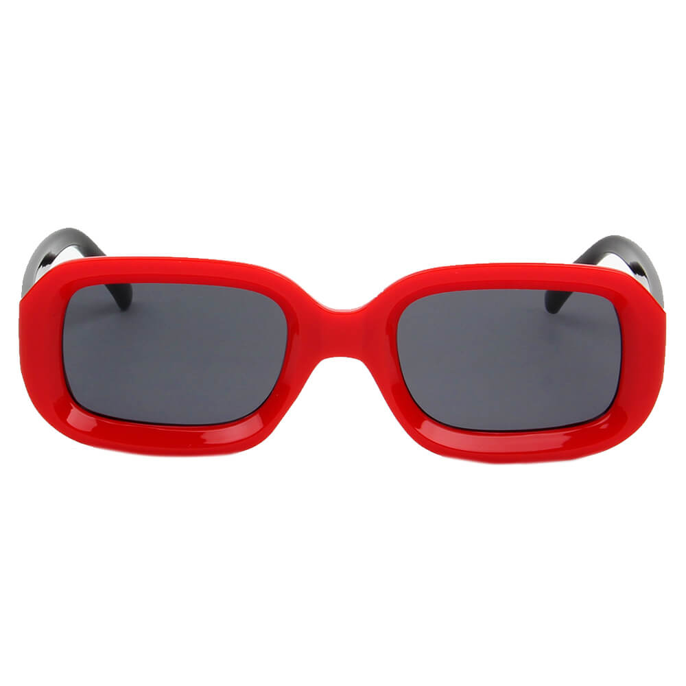 ERII - Women Retro Vintage Square Sunglasses-1