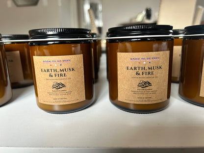Earth, Musk & Fire Tallow Candle-3