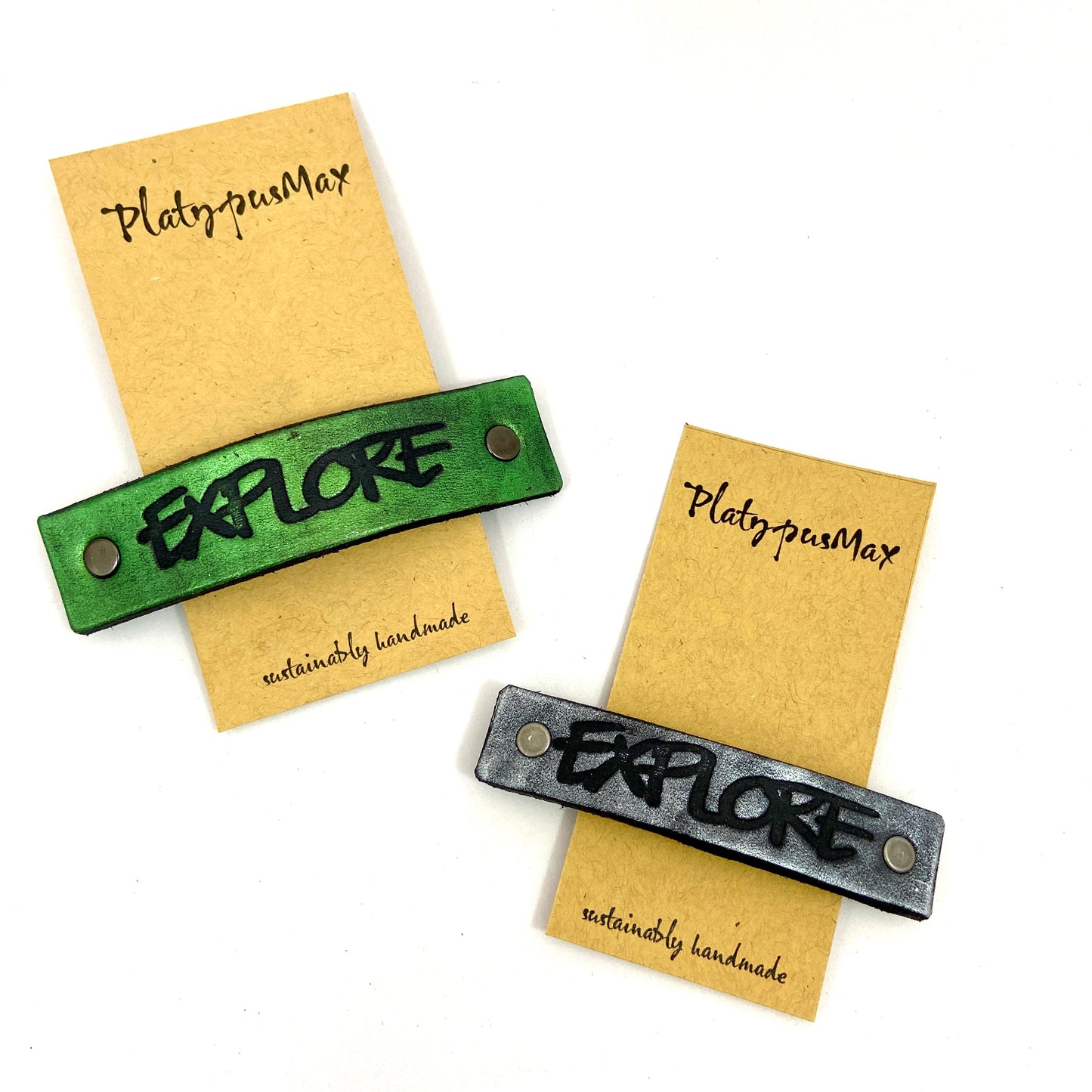EXPLORE One Word Caption / Message Hair Clip Barrette-0