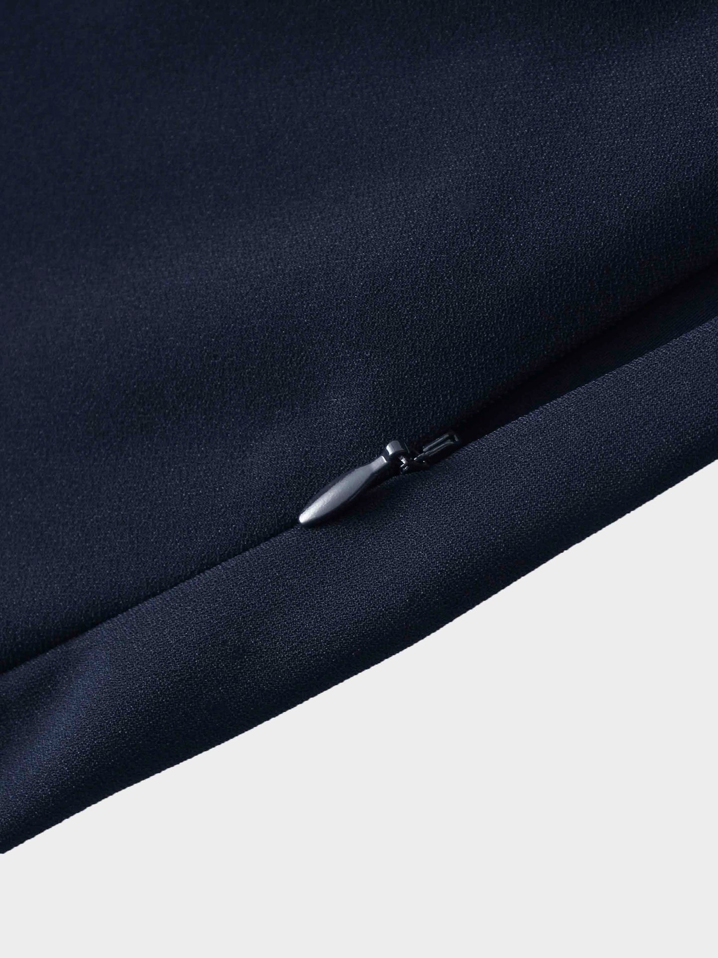 Crepe Flare Skirt-Navy-4