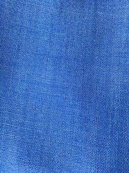 Blue Featherlight Solid Wool Scarf-2
