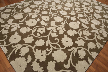 9 x 12 Handmade wool & Silk Oriental Area Rug Transitional 9x12-2