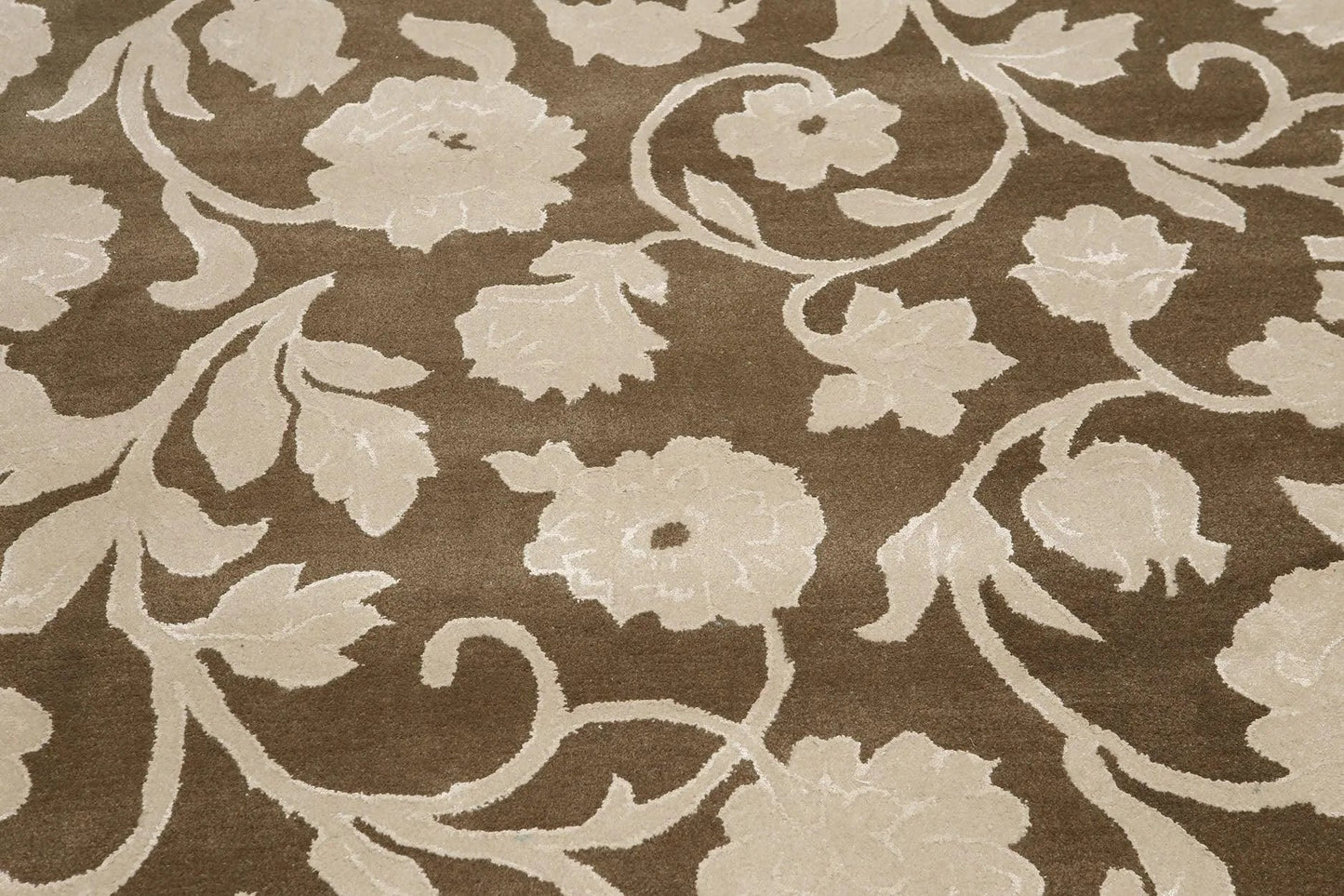 9 x 12 Handmade wool & Silk Oriental Area Rug Transitional 9x12-3