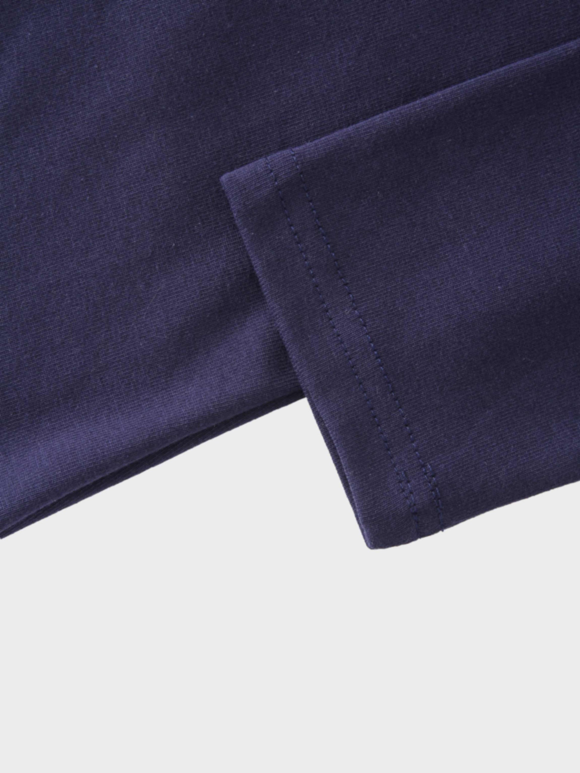 BASIC HIGH V TEE 3Q-NAVY-4