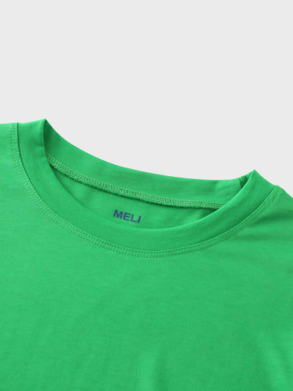 Bubble Sleeve T-Shirt-Kelly Green-2