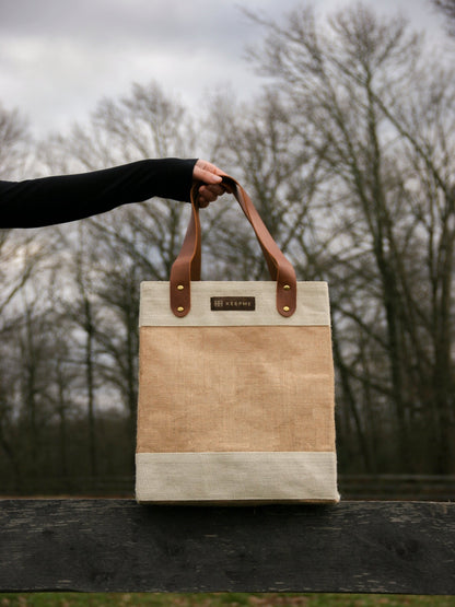 Jute 2-in-1 Convertible Beverage Tote-4