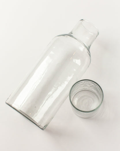 Handblown Hammered Glass Carafe-6