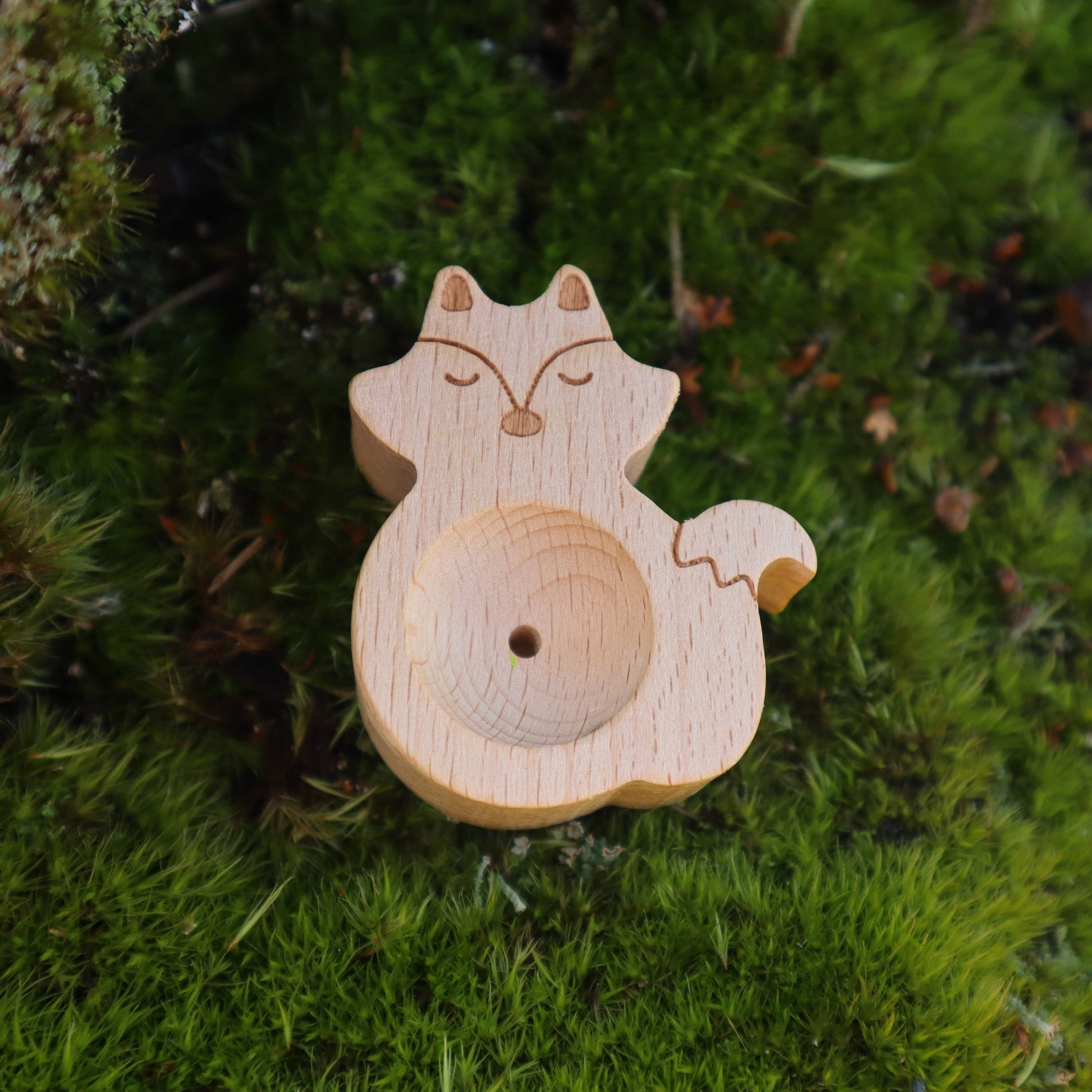 Fox - Wooden Essential Oil Diffuser | Incense Holder-1