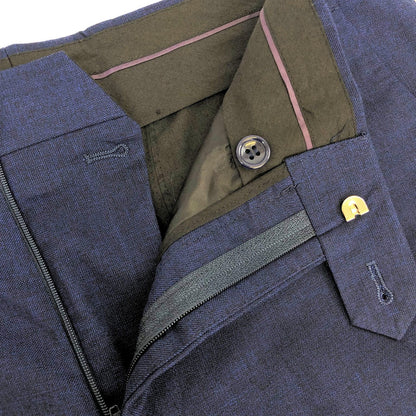 Blue Slim Fit Trousers-2