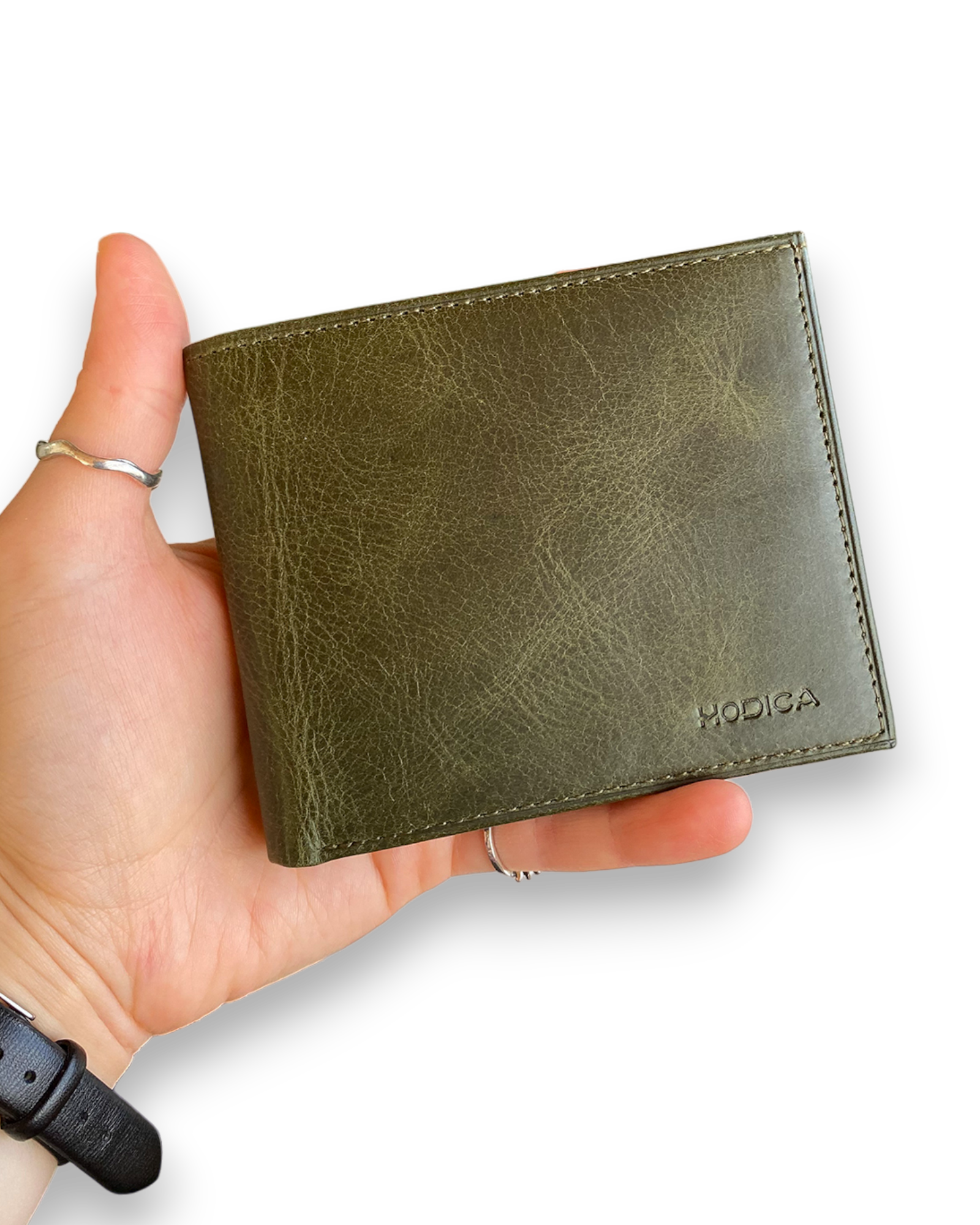Atlanta - Genuine Leather Trifold Wallet with Coin Pouch Compartment-0