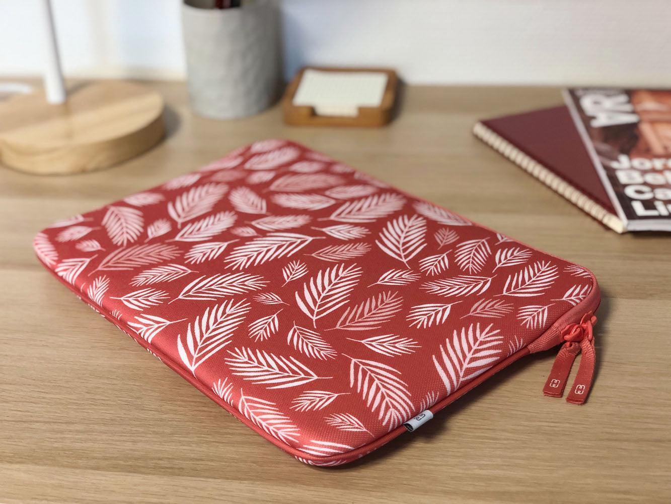 Housse pour PC 13" - Pattern ²Life Botanic Rouge-3