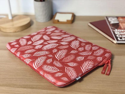 Housse pour PC 13" - Pattern ²Life Botanic Rouge-3