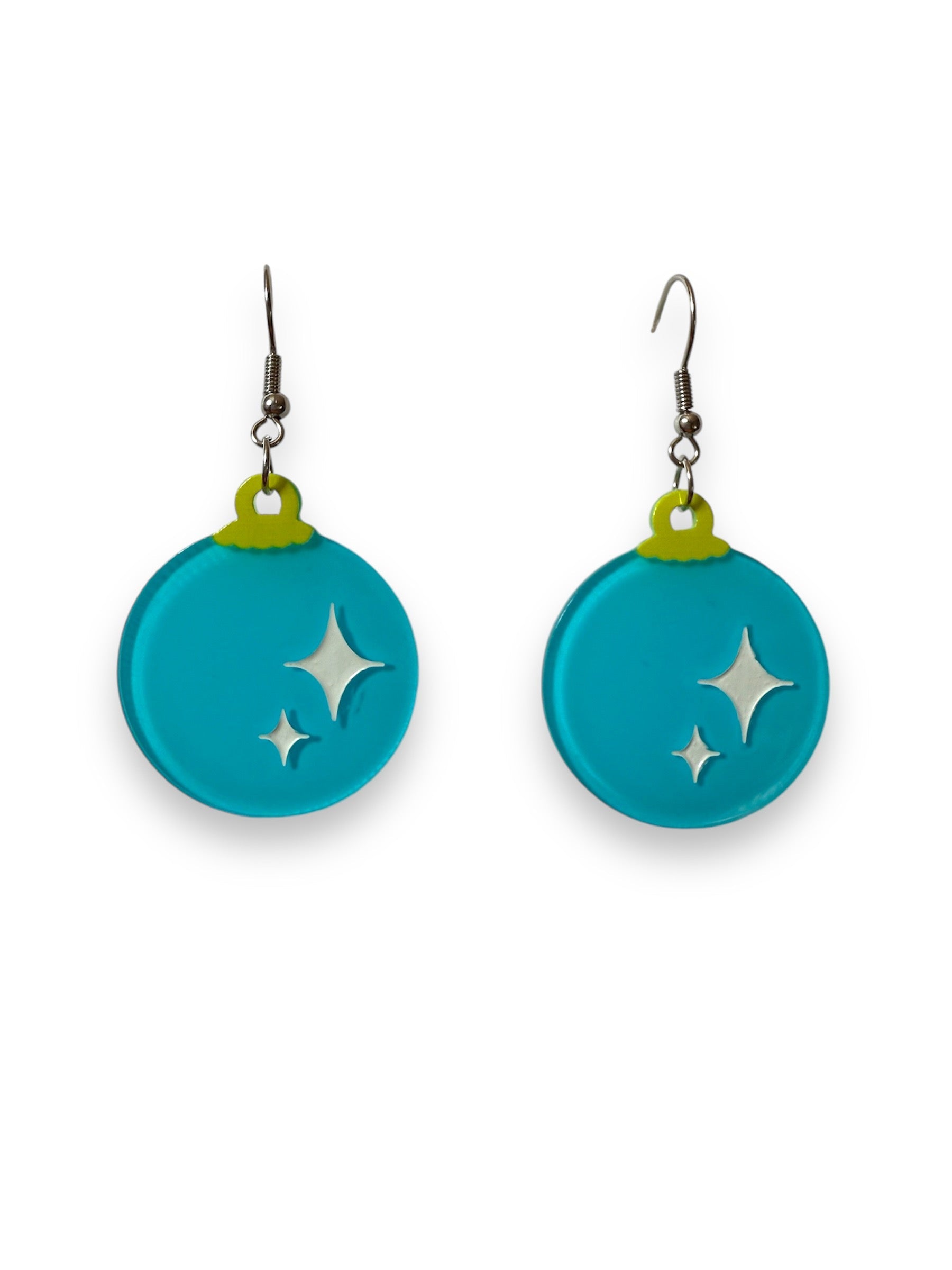 Christmas Bauble Drop Earrings by Lipstick & Chrome-0