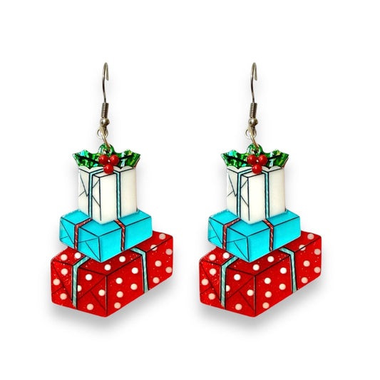 Christmas Happy Mail Earrings by 50's Vintage Dame x Lipstick & Chrome-0