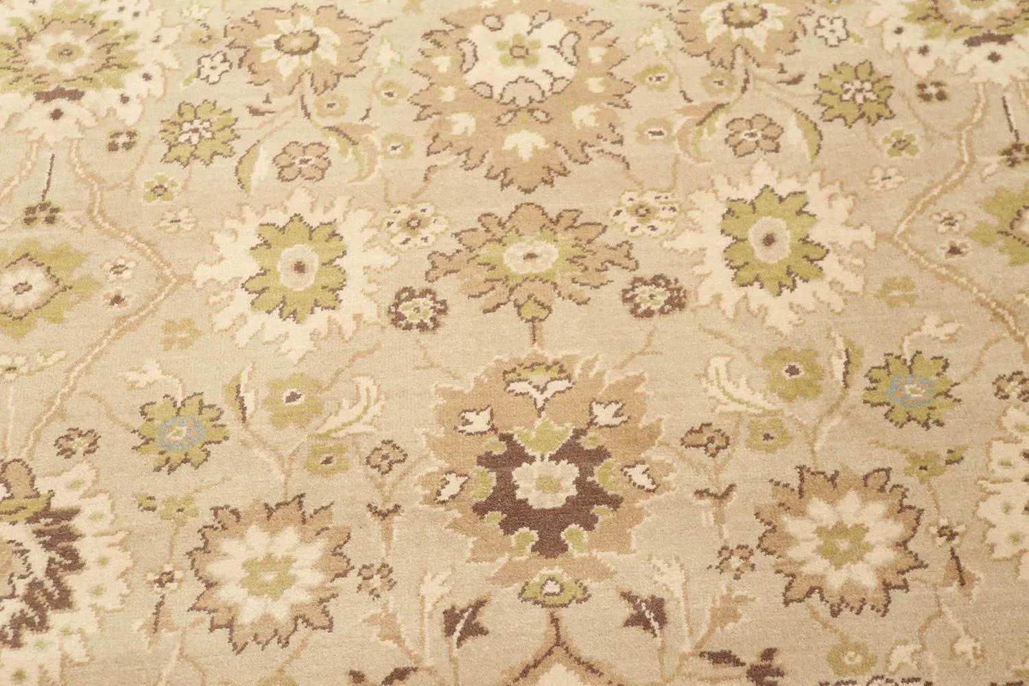 9' x 12' Traditional Oushak Hand Knotted Area Rug Carpet 100% wool Beige-4