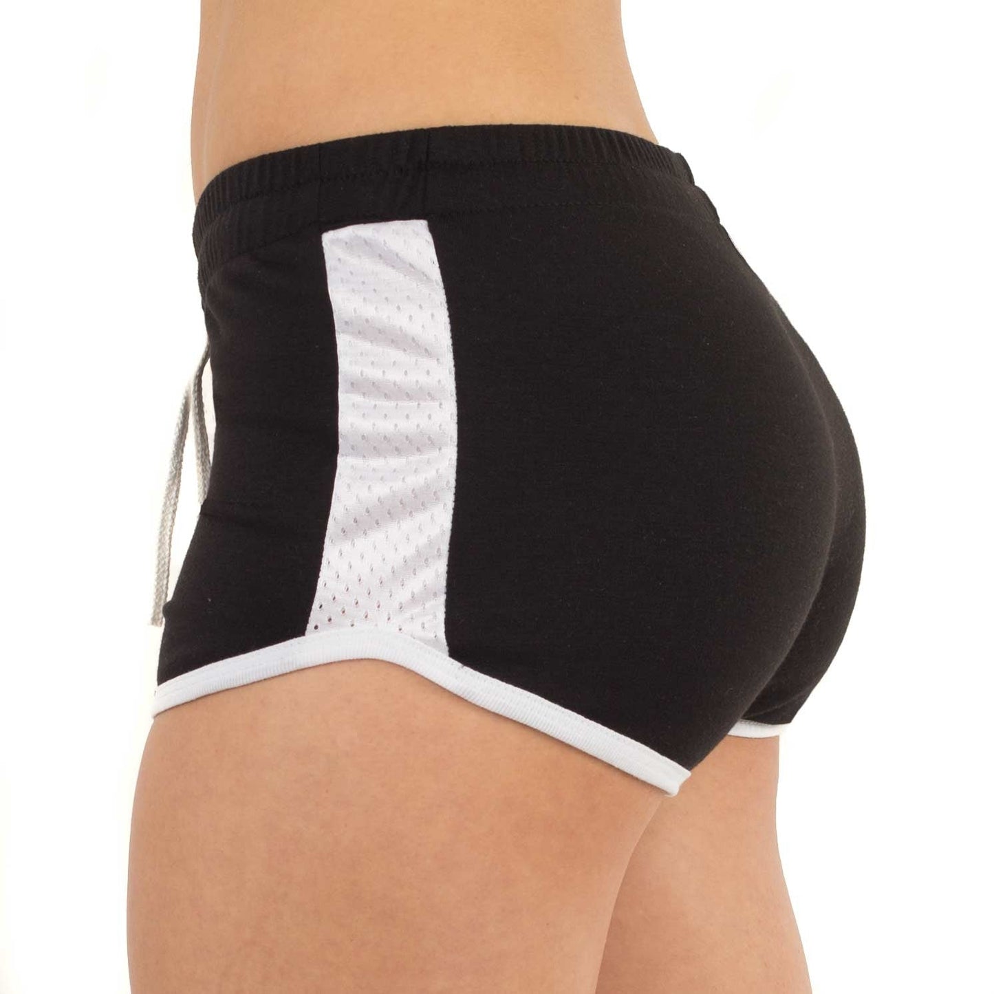 2008 - Women's Contrast Mesh Detail Shorts-0