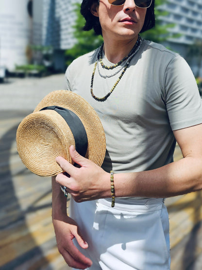 Green Garnet Men's Bracelet MEB15-1