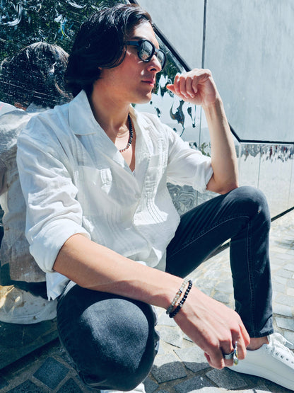 Labradorite Flexible Men's Bracelet MEB10-3