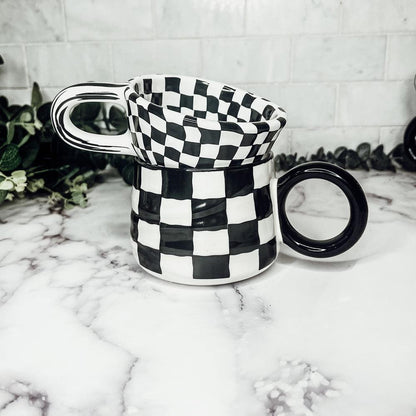 BW Checkered Mug-4