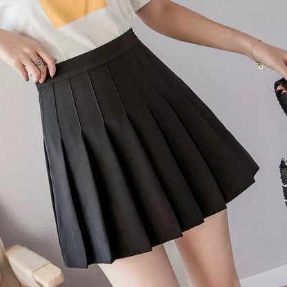 2019 - Women's Pleated Mini Skirt-1