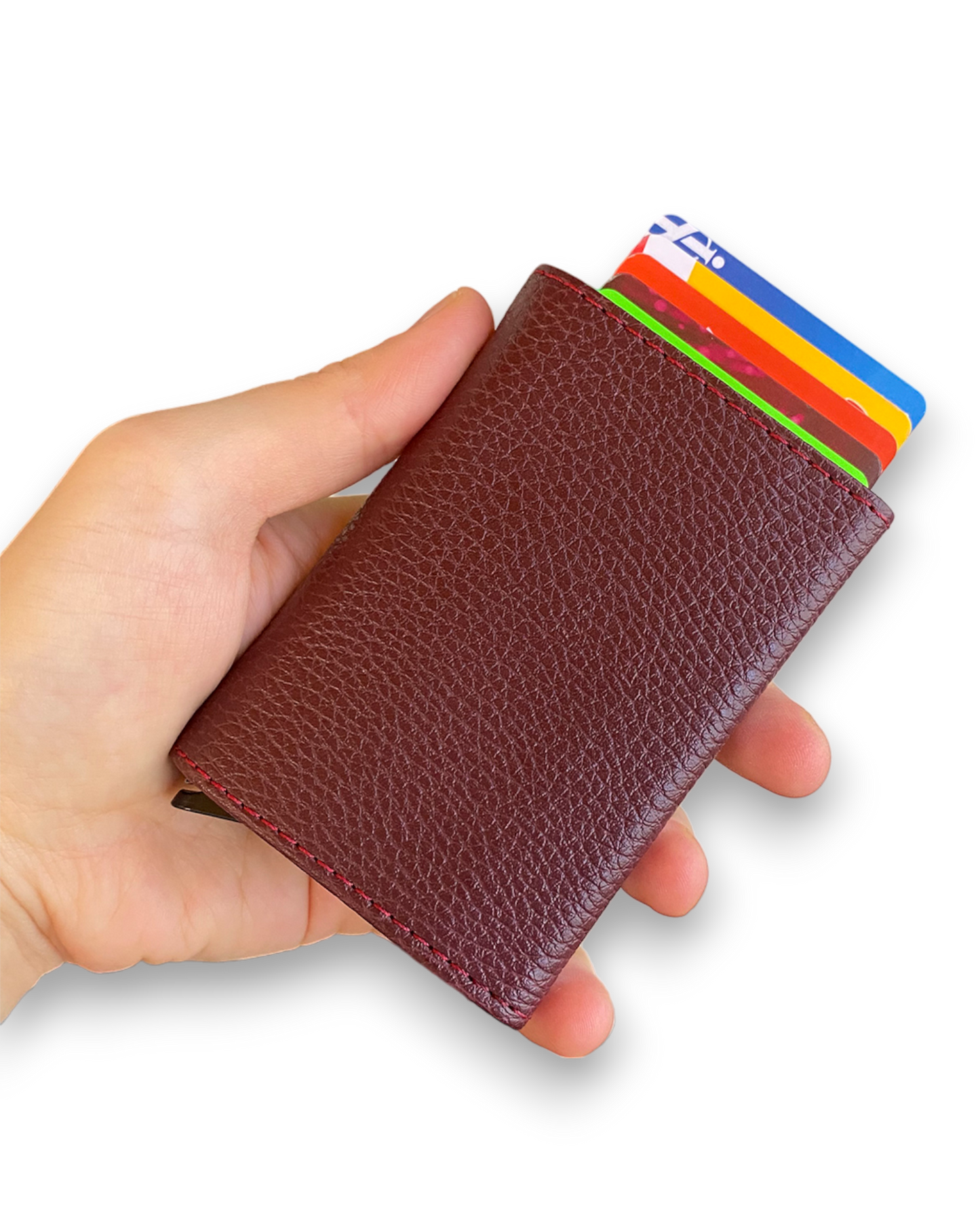 Agara  – PU Leather RFID Mechanism Card Holder/Wallet-0