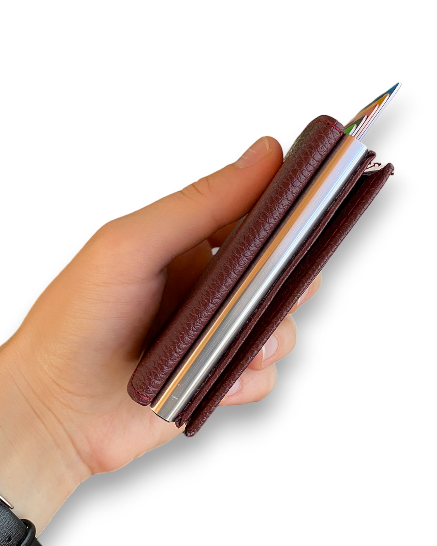 Agara  – PU Leather RFID Mechanism Card Holder/Wallet-4