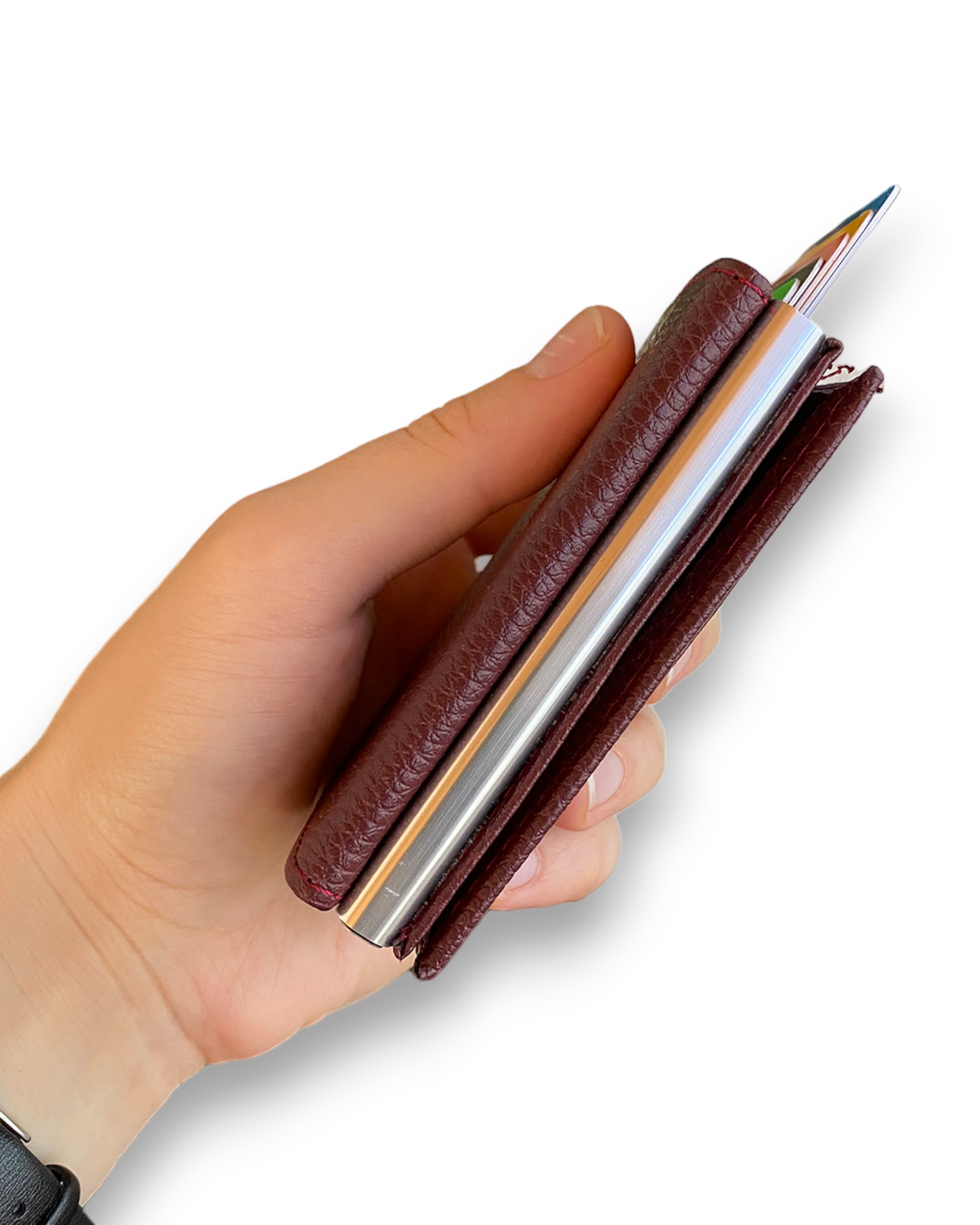 Agara  – PU Leather RFID Mechanism Card Holder/Wallet-4