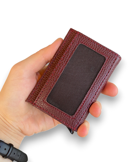 Agara  – PU Leather RFID Mechanism Card Holder/Wallet-3