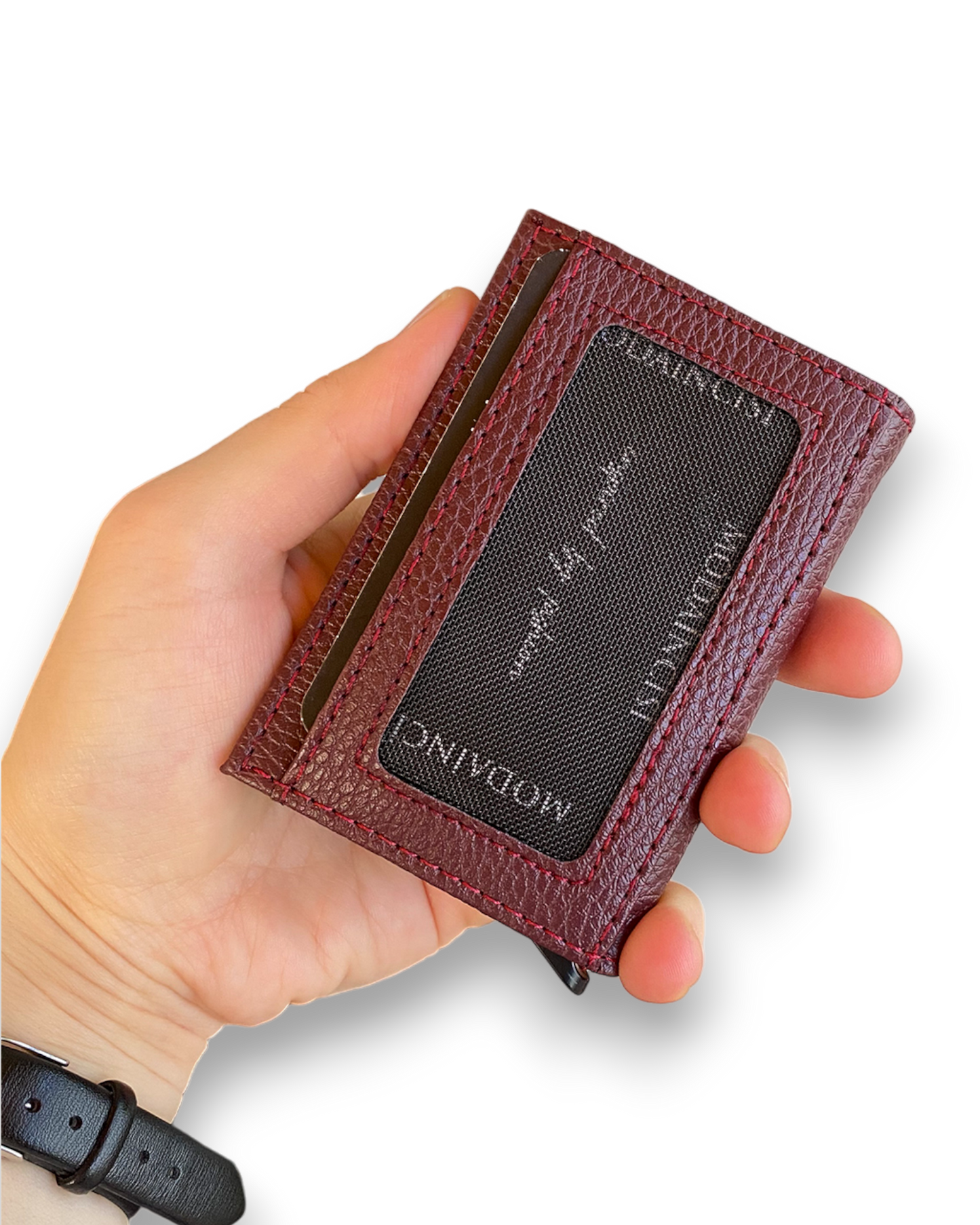 Agara  – PU Leather RFID Mechanism Card Holder/Wallet-2