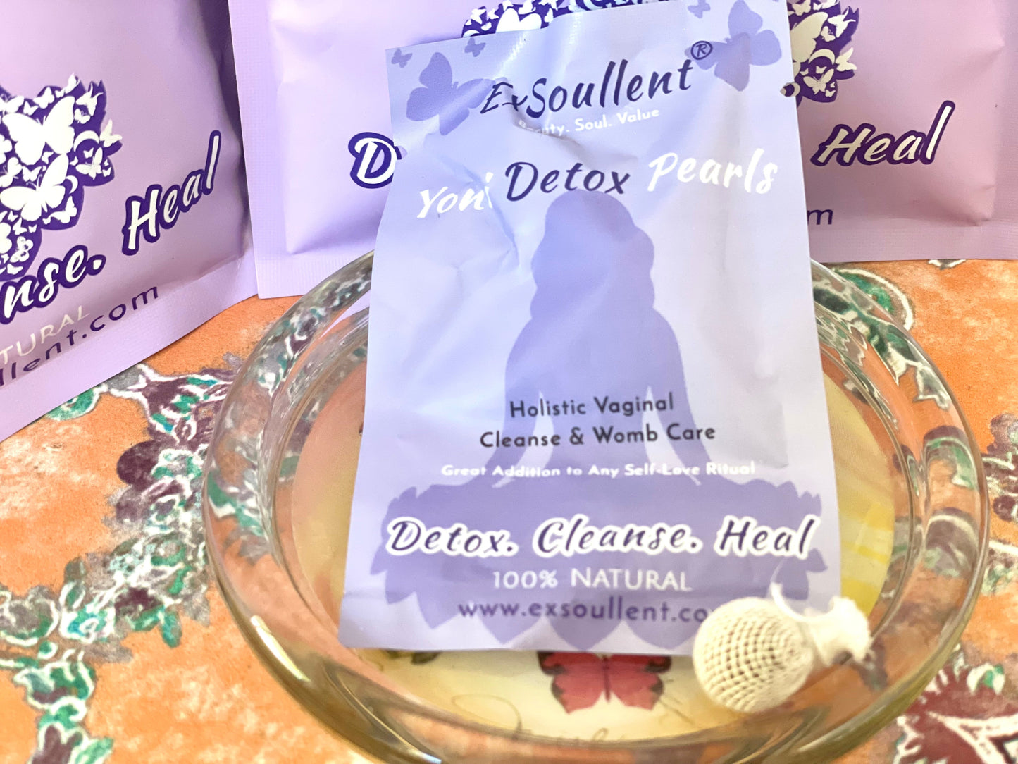 ExSoullent Yoni Detox Pearl with Applicator and Instruction Booklet-1