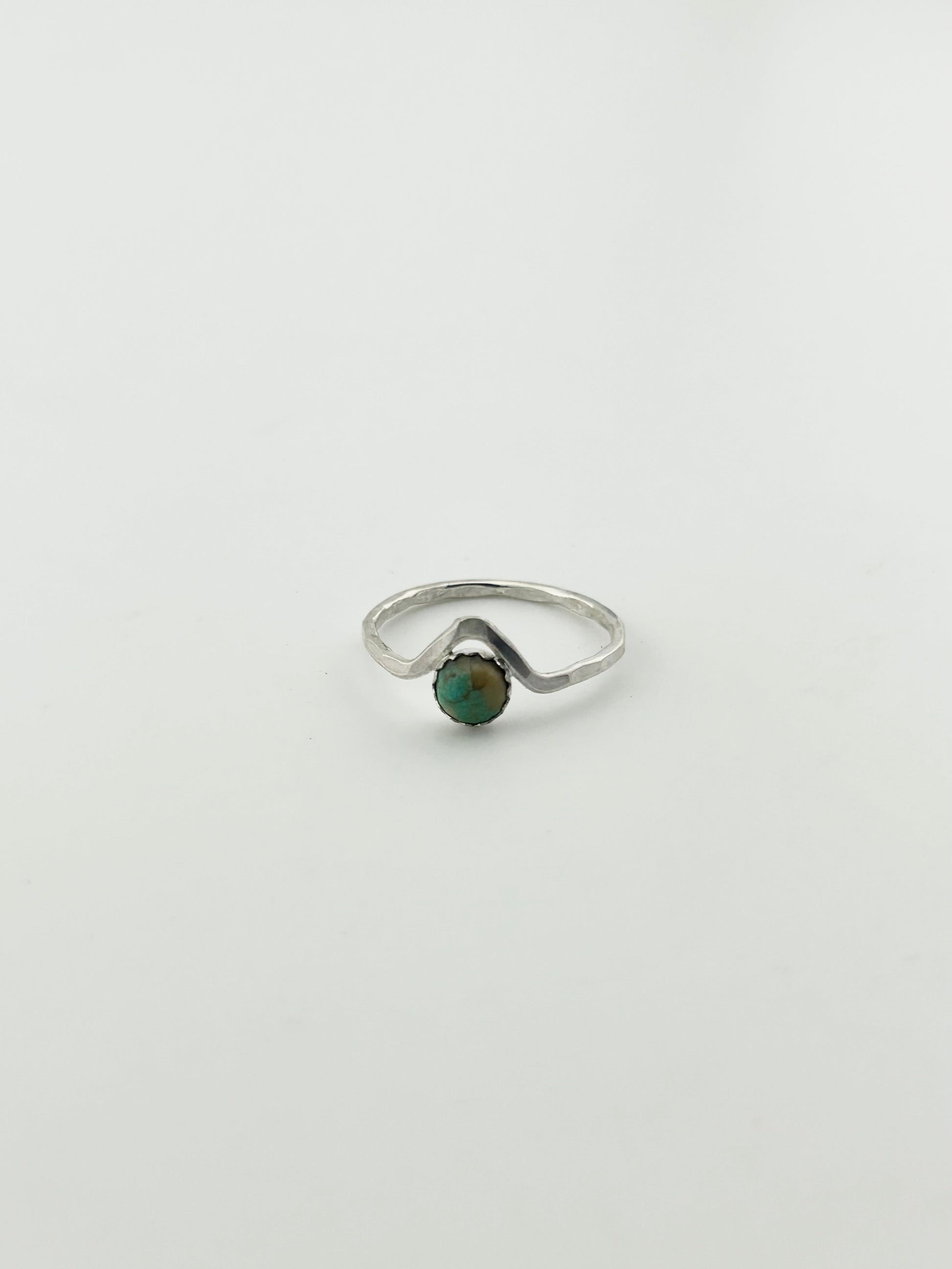 Turquoise Chevron Stacking Ring-2
