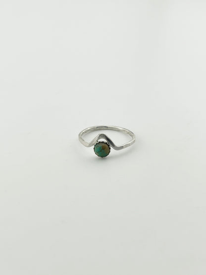 Turquoise Chevron Stacking Ring-2