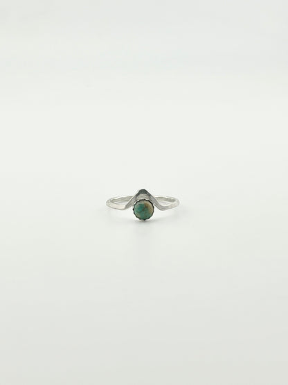 Turquoise Chevron Stacking Ring-0