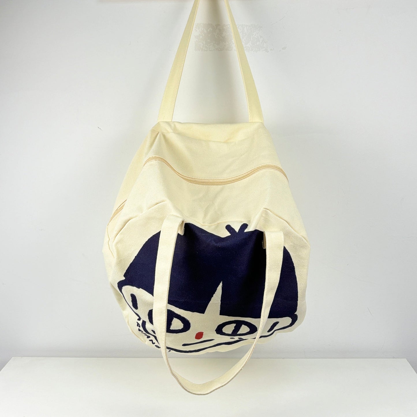 HAYA: Large zipper tote bag-1