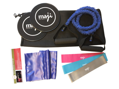 Jute Premium ECO Fitness, pilates, Yoga Mat + Fitness Bundle-1