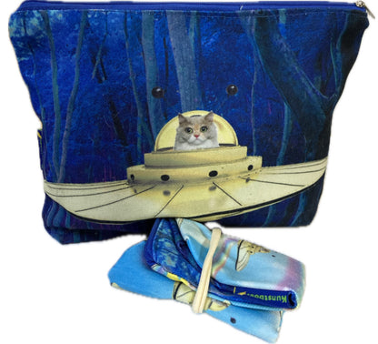 Etui - Poes in ruimteschip / Ufo-0