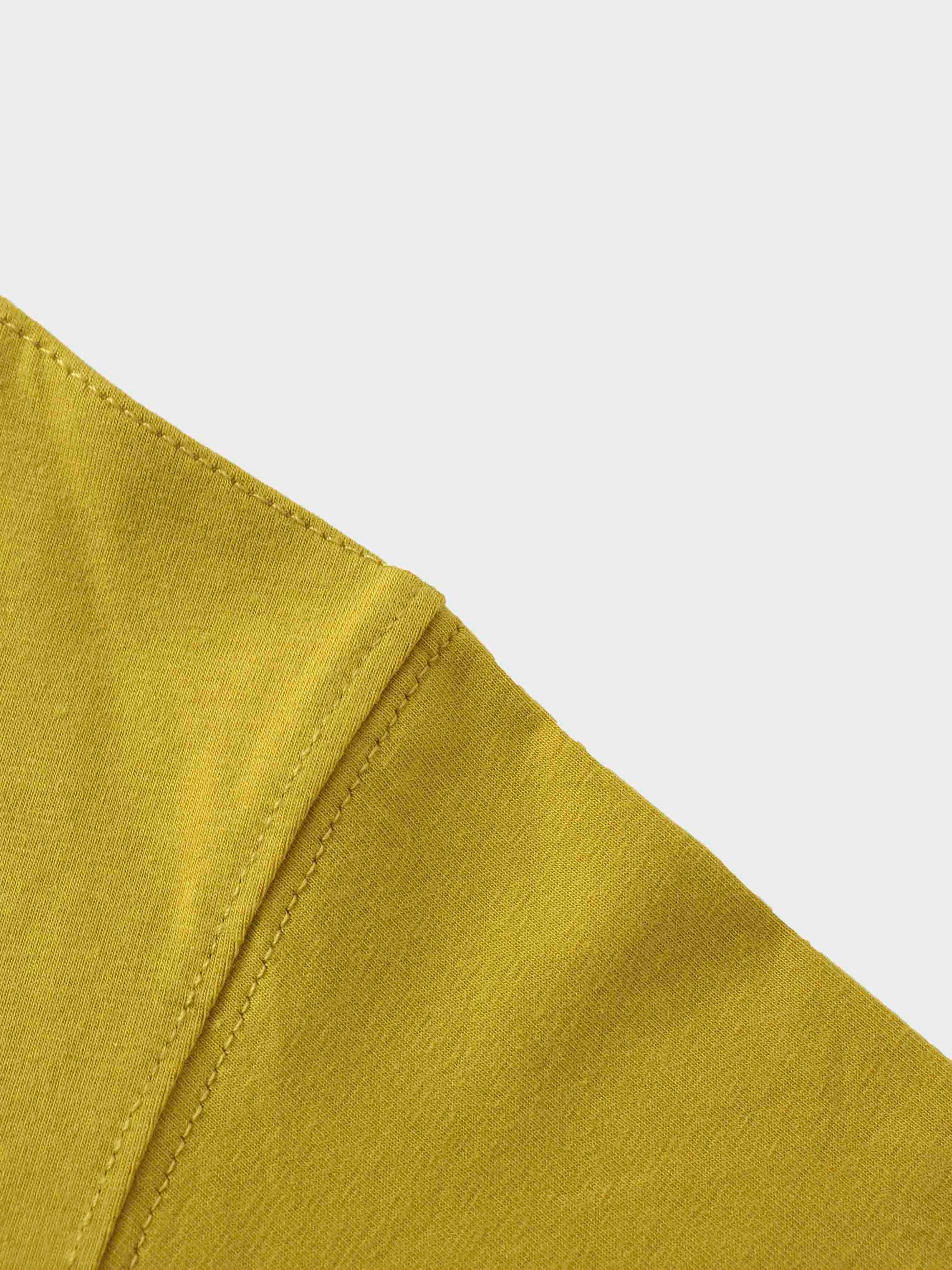 Oversized Rounded Hem T-Shirt-Lime Green-4