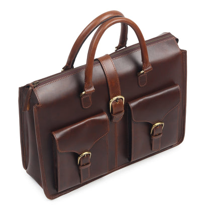 Garrison Leather Laptop Messenger Bag-4