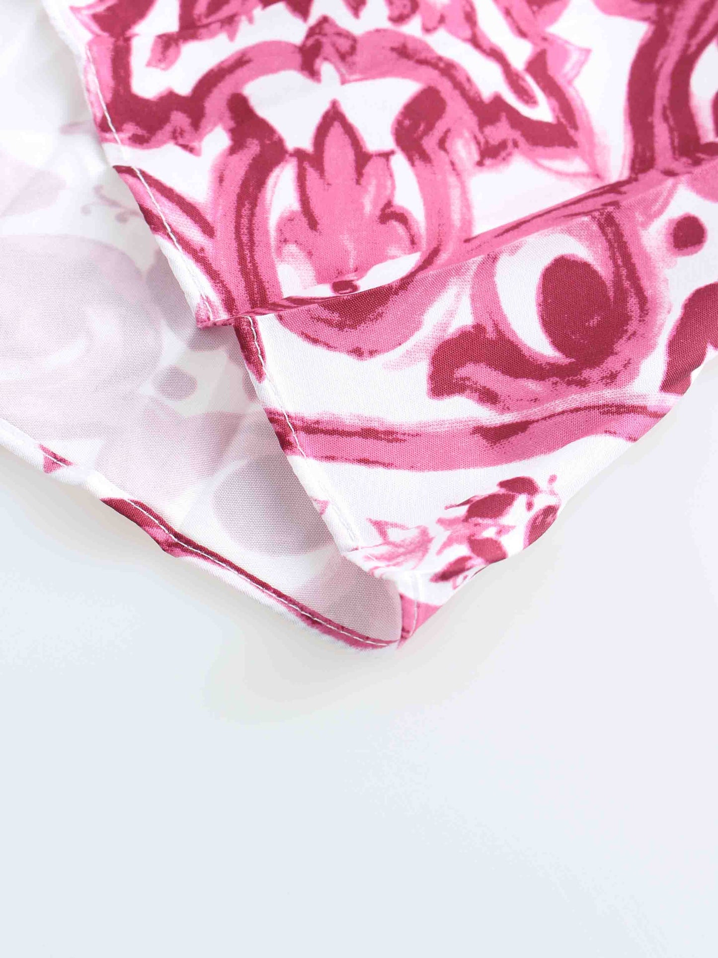 Covered Band Pleated Skirt 37"-Pink Picasso-4