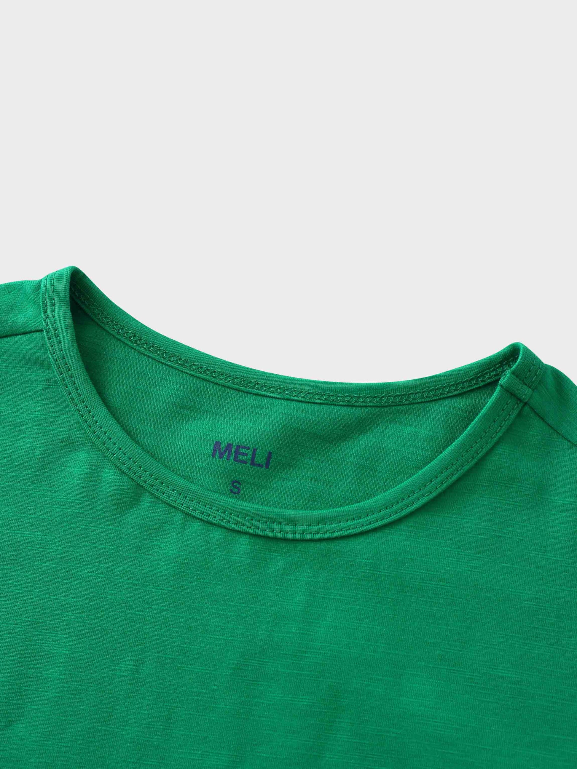 Crew Bomber Tee-Kelly Green-2