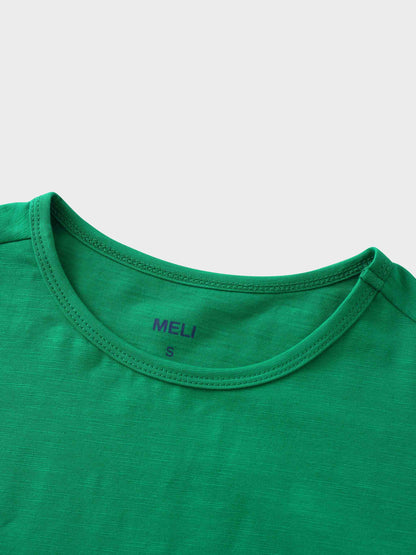 Crew Bomber Tee-Kelly Green-2