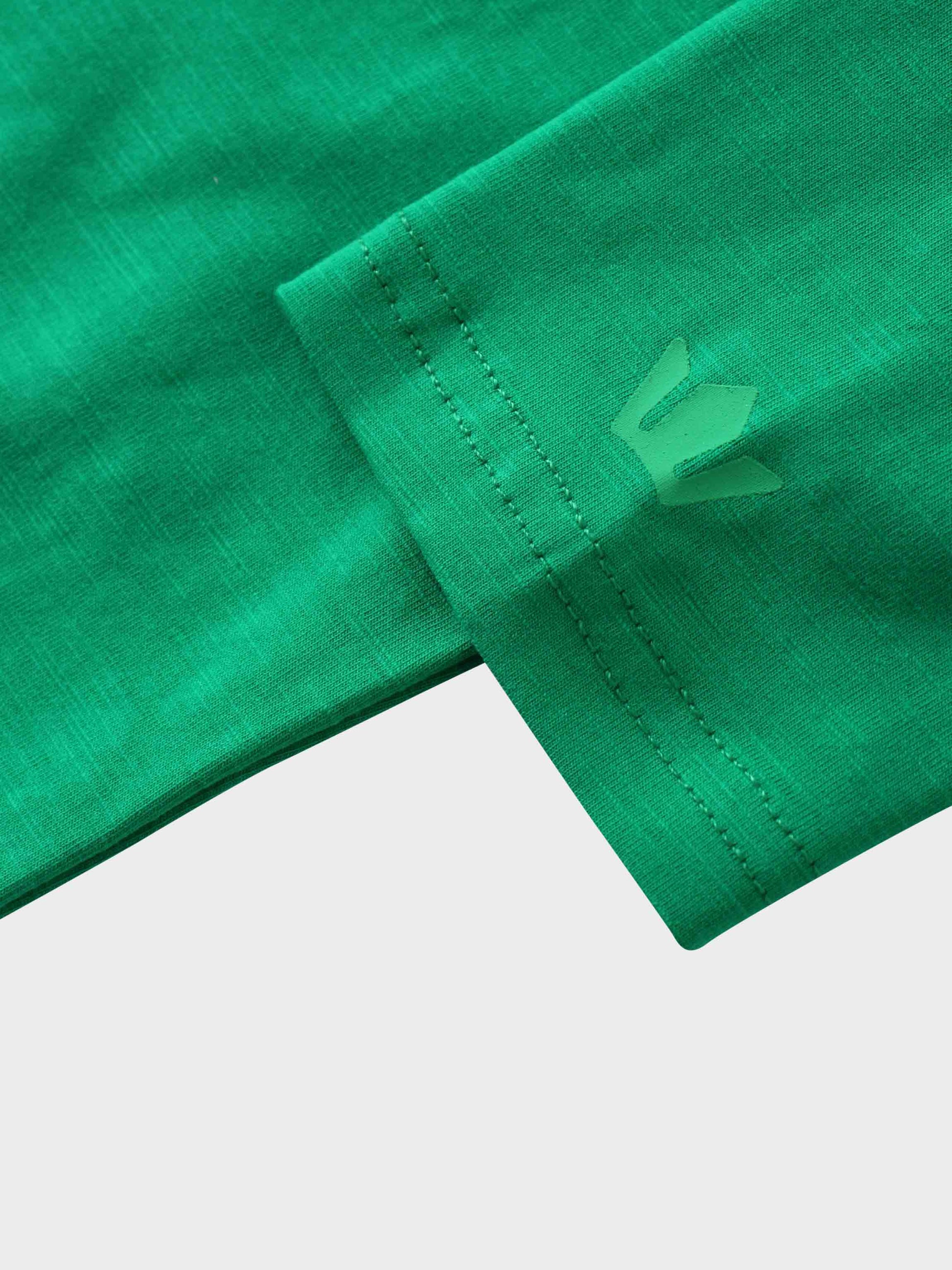 Crew Bomber Tee-Kelly Green-4