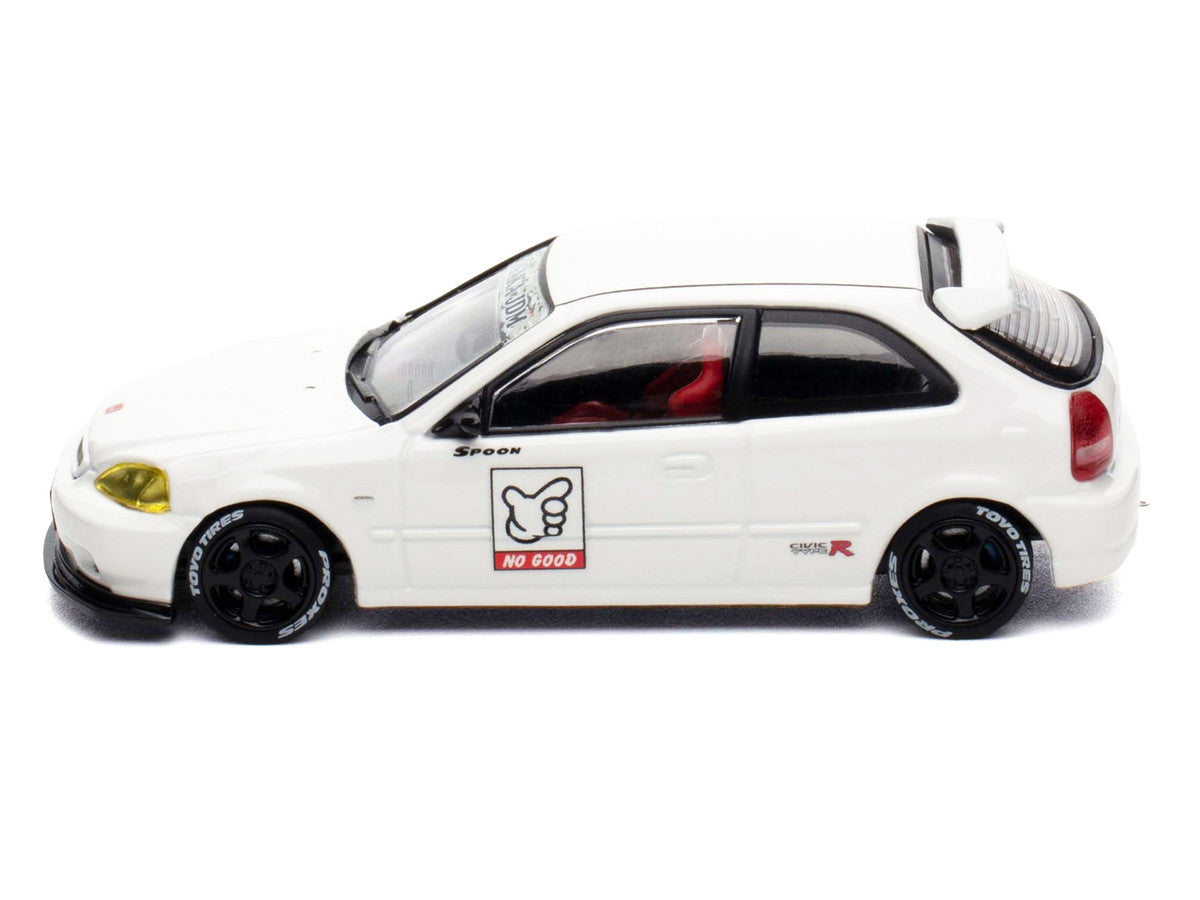 Honda Civic Type R (EK9) RHD (Right Hand Drive) White "Thailand Diecast Expo 2025 Event Edition" 1/64 Diecast Model Car by Inno Models-1