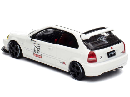 Honda Civic Type R (EK9) RHD (Right Hand Drive) White "Thailand Diecast Expo 2025 Event Edition" 1/64 Diecast Model Car by Inno Models-0