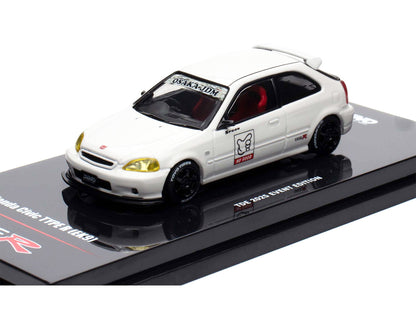 Honda Civic Type R (EK9) RHD (Right Hand Drive) White "Thailand Diecast Expo 2025 Event Edition" 1/64 Diecast Model Car by Inno Models-2