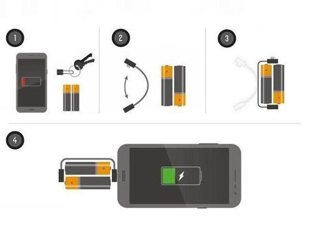 Elemmel működő telefontöltő kábel-3