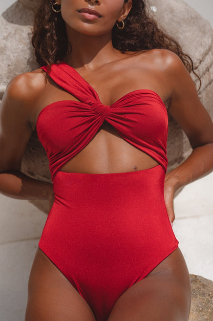 Ibiza One Piece Ruched Swimsuit-5