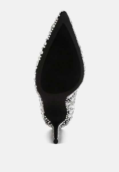 Iceout Diamante & Rhinestone Embellishments Pumps-1